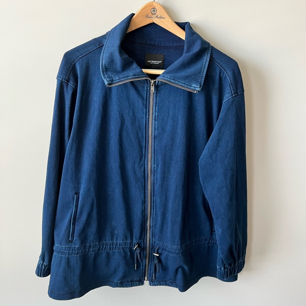 Liverpool cinch waist bomber jacket 1X